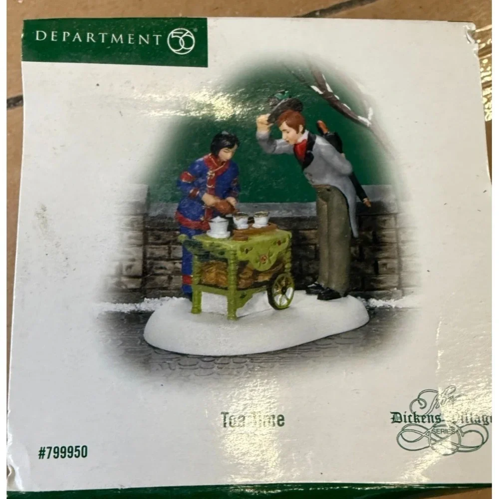Department 56 Dickens Village Series Tea Time Figurine 799950 Rare